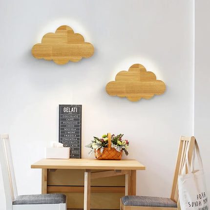 Applique murale en bois au style nordique pour chambre d'enfant — LZ4X9T1