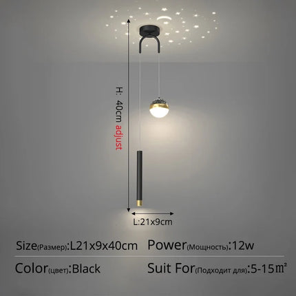 Suspension moderne décorative pour effet ciel étoilé — LZ4P9XJ
