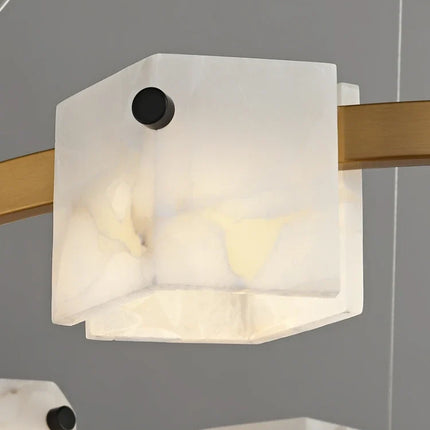 Suspension minimaliste en marbre naturel avec éclairage LED intégré — LZ4X9P