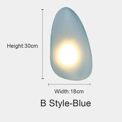 Applique murale LED galet coloré décorative — LZ4X9P