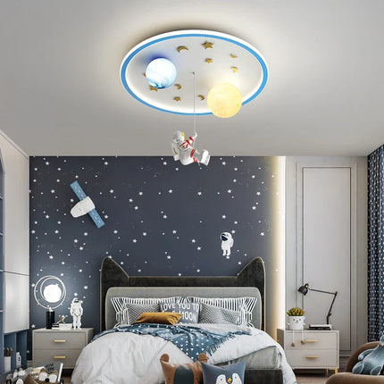 Plafonnier LED créatif planète astronaute pour chambre d’enfants — LZ7XQ2