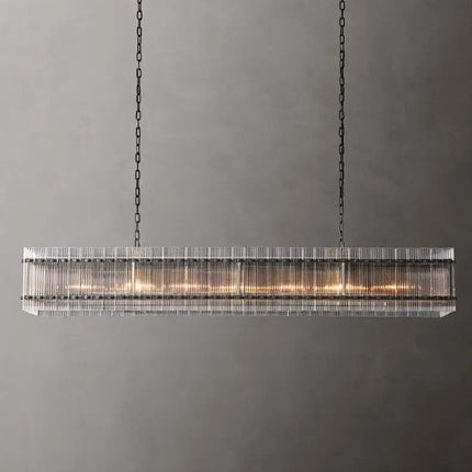 Lustre rectangulaire en cristal pour suspension de luxe — LZ4X9Q2