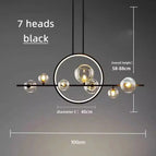 7 têtes noires / Lumière neutre