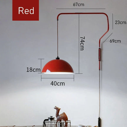 Applique murale LED nordique rétractable pour intérieur élégant — LZ4X9P2