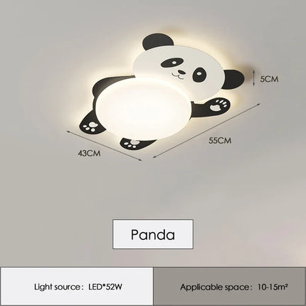Plafonnier enfant design panda moderne et minimaliste — LZ4Q9XJ