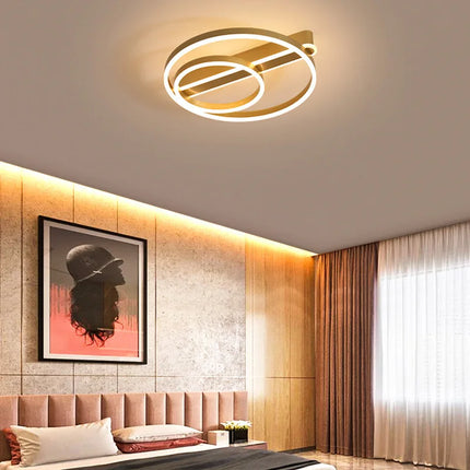Plafonnier LED circulaire en acrylique style nordique — LZ4X9P2