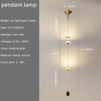 Suspendre or 2 lumière A / Lumière chaude 3000K