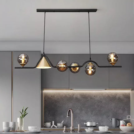 Lustre LED en verre pour bar et décoration intérieure — LZ4X9P2