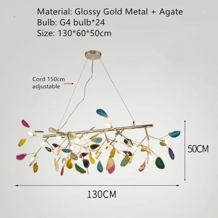 Lustre créatif en agate style postmoderne élégant — LZ4X9T2