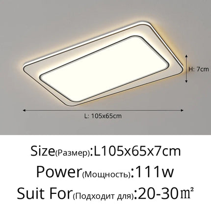 Plafonnier double couche pour un éclairage moderne et élégant — LZ4X9P2