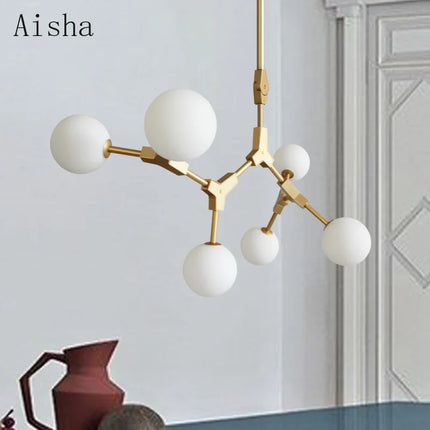 Lustre décoratif suspendu au style nordique élégant — LZ4X9M