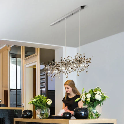 Suspension nordique en acier inoxydable chromé pour salle à manger — LZ4P9X