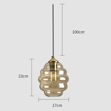 Suspension moderne en verre teinté pour intérieur — LZ4X9P