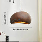 Couleur bois noyer / D45-H30cm / Lumière neutre 4500K
