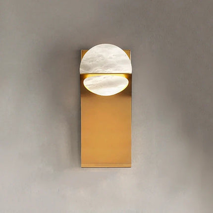Applique murale LED en marbre naturel espagnol au design moderne et luxueux — LZ4X9P2Q