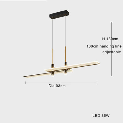 Suspension LED minimaliste au design postmoderne créatif — LZ4X9T2