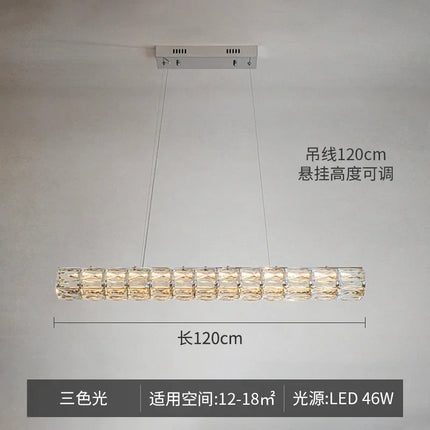 Lustre suspension simple en cristal au design moderne et élégant — LZ4X9T2