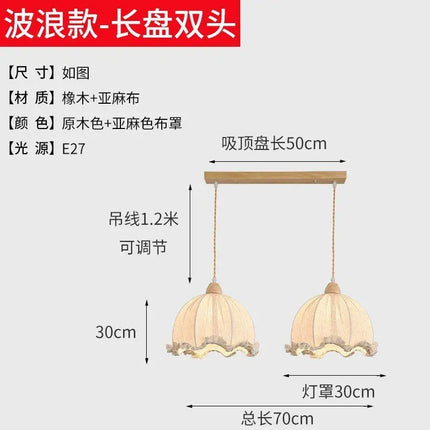 Lustre suspension nordique en coton et lin — LZ4X9P2