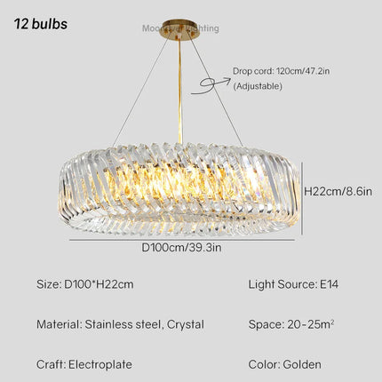 Lustre en cristal pour décoration intérieure élégante et moderne — LZ4X9P