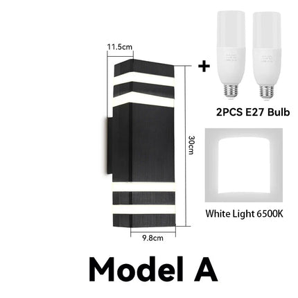 Décor applique murale LED lampes extérieures applique étanche externe escaliers éclairage chambre salon luminaire maison lampe décorative mur