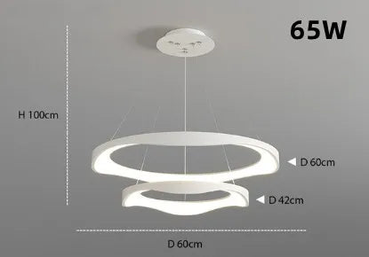 Lustre circulaire LED au design nordique moderne et créatif — LZ4P9XQ