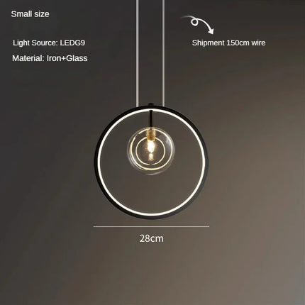 Suspension en verre à bulles au design moderne pour restaurant — LZ7XQ2