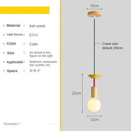 Suspension LED colorée aux formes géométriques — LZ4X9T2