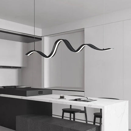 lustre moderne linéaire pour décoration de table élégante
