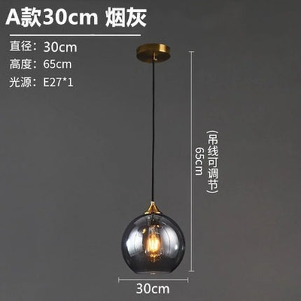 Lustre suspension en verre au design nordique pour intérieur — LZ4P7XQ