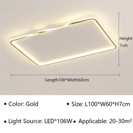 plafonnier moderne à leds pour décoration intérieure élégante
