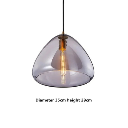 Suspension en verre au design nordique pour intérieur moderne — LZ4X9Q