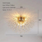 70cm or 8 têtes / Blanc chaud 3000K