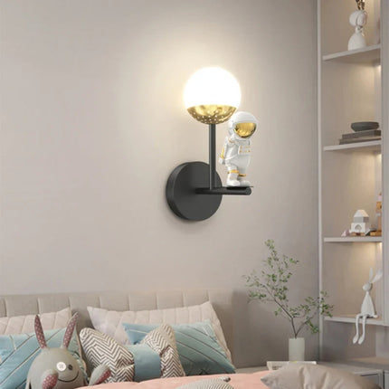 Applique murale enfant thème astronaute et lune pour chambre — LZ4X9T2