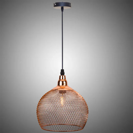 Suspension cage à oiseaux rétro or rose pour salon et bar — LZ4D9XQ