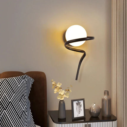 Applique murale ronde en verre au design moderne et créatif — LZ4X9P