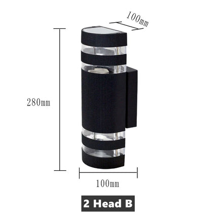 Applique murale LED demi-cercle pour éclairage extérieur design — LZ4X9Q2