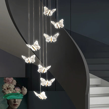 Lustre papillon en cristal pour décoration intérieure élégante — LZ4X9T2