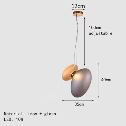 suspension design moderne en verre pour décoration intérieure