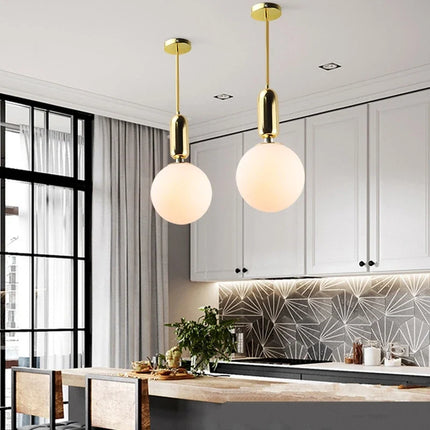 Suspension boule en verre LED pour éclairage intérieur décoratif — LZ4X9T