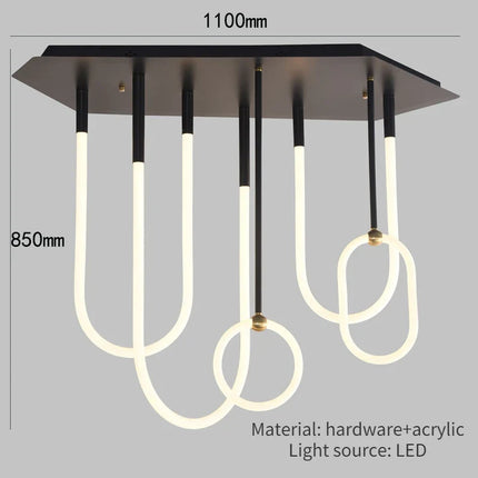 plafonnier moderne minimaliste de luxe pour intérieur élégant