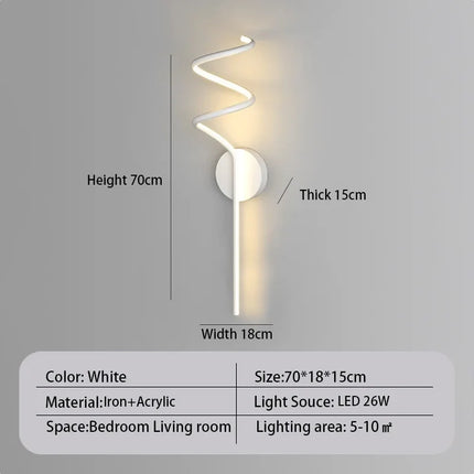 Applique murale LED au design moderne pour décoration intérieure élégante — LZ4X9P2Q