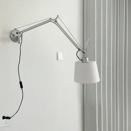 Applique murale industrielle nordique à bras long pivotant pliable — LZ4X9M2