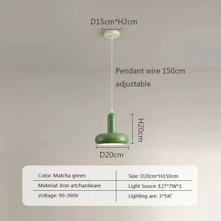Suspension rétro blanc style Bauhaus nordique — LZ4M9Q2