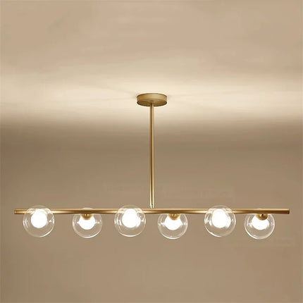 Lustre LED moderne avec billes en verre style nordique — LZ4P7XQ
