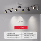 A-Noir-6H-127cm / Blanc tricolore