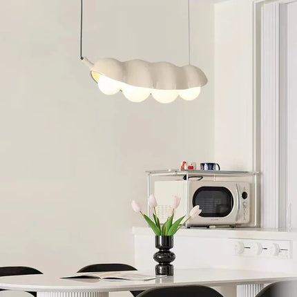 Lustre en verre à pois avec éclairage en résine créative — LZ4X9J