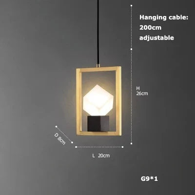Suspension Art Déco en cristal pour intérieur moderne élégant — LZ4B7Q2