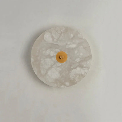 Applique murale ronde en marbre LED pour salon, escalier et hôtel, éclairage blanc chaud à froid — LZ4X9P2