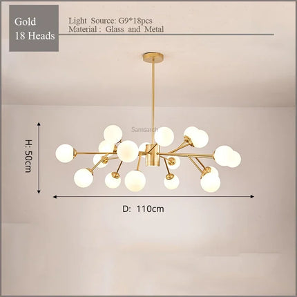 Lustre LED élégant pour éclairage intérieur moderne — LZ4X9T2