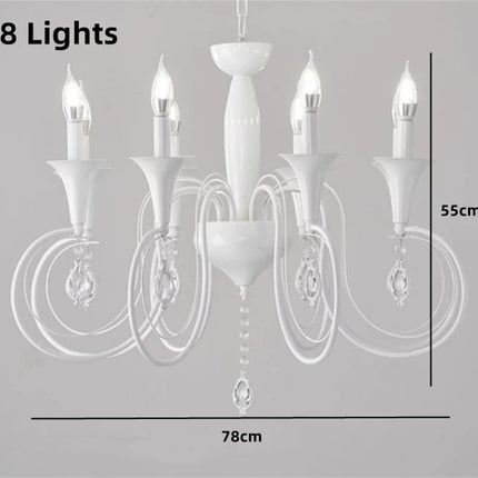 Lustre en fer style campagnard européen et américain pour intérieur — LZ4X9T